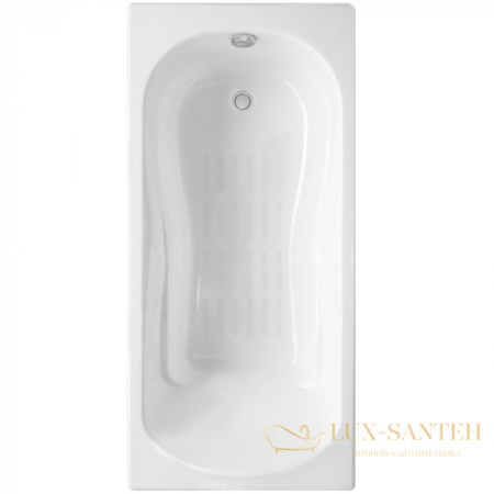 ванна чугунная delice haiti luxe 160х80 с антискользящим покрытием dlr230637-as, белый глянцевый