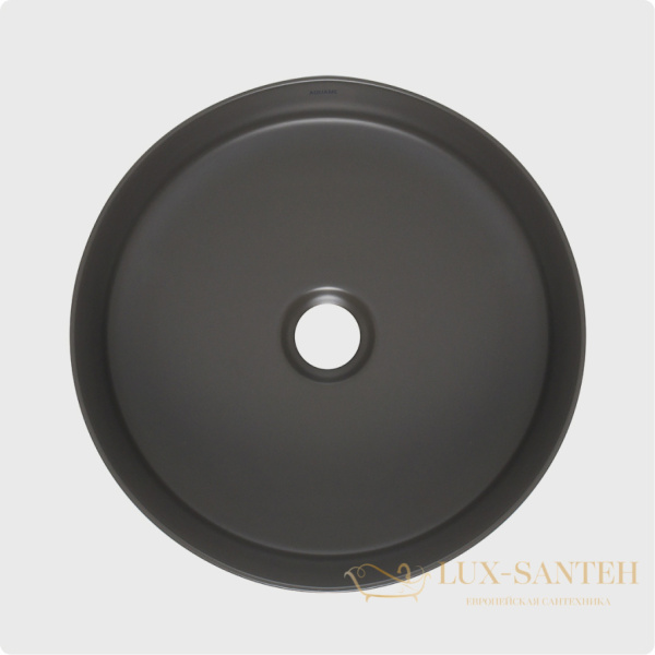 раковина накладная aquame aqm5012mdg, 355 мм, темно-серый матовый