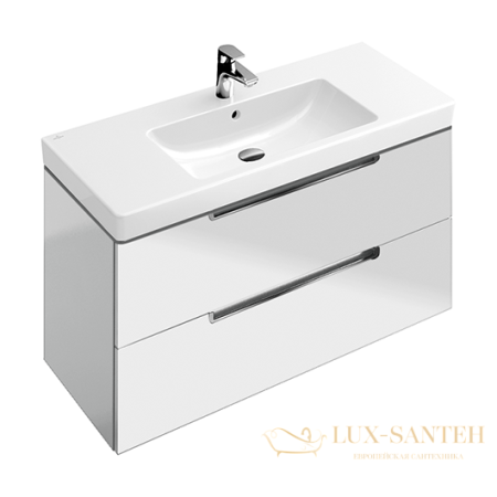 тумба под раковину villeroy & boch subway 2.0 a696 10 dh 787x520x449 мм, glossy white
