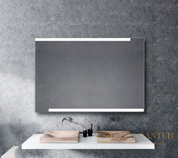 прямоугольное зеркало xpertials osna 84354135-51634 100х80 см с led подсветкой