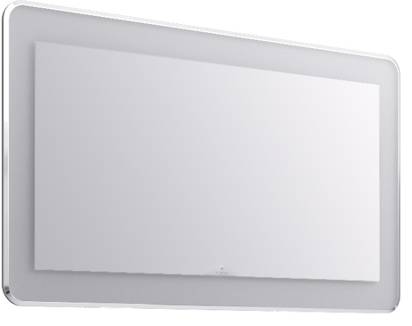 зеркало с подсветкой aqwella malaga-120, mal.02.12, цвет серый