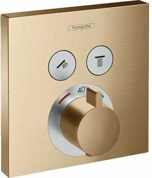 термостат для душа hansgrohe showerselect 15763140 на 2 потребителя