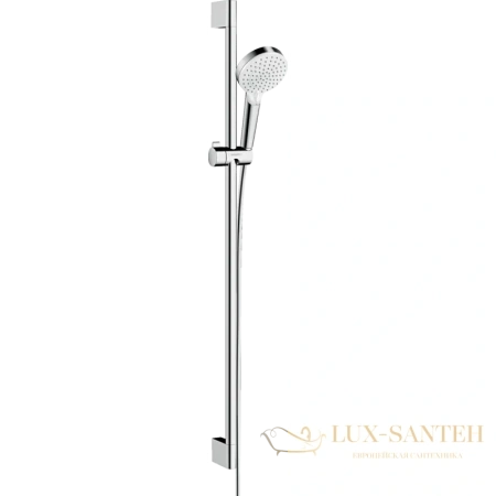 душевой набор hansgrohe crometta vario ecosmart 90 хром-белый 26538400