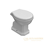 Унитаз напольный GLOBO Paestum, PA002.BI, (не пристенный) 58*37,5см, слив в стену, с комплектом креплений, белый