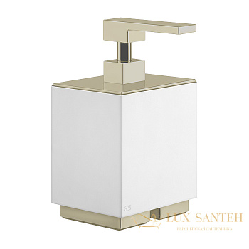 дозатор для жидкого мыла настольный белый gessi inverso accessories 20837.726, warm bronze br pvd