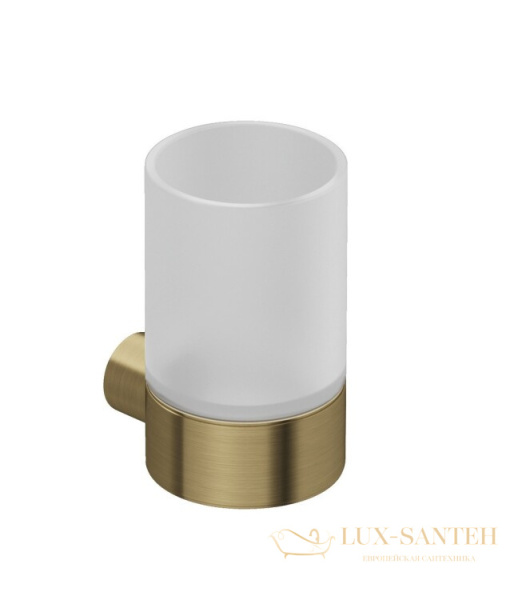 стакан для зубных щеток подвесной kludi vela r, 58975n0, золото брашированное