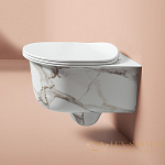 Унитаз подвесной ArtCeram Chic CHV001 94 00 безободковый, белый