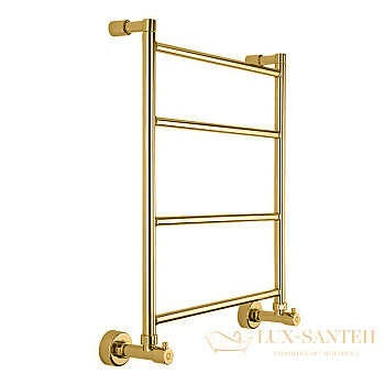 полотенцесушитель водяной, 65,9х53,5, margaroli mini 3-482 крепления лапкой, 34824704bgn, шлифованное золото