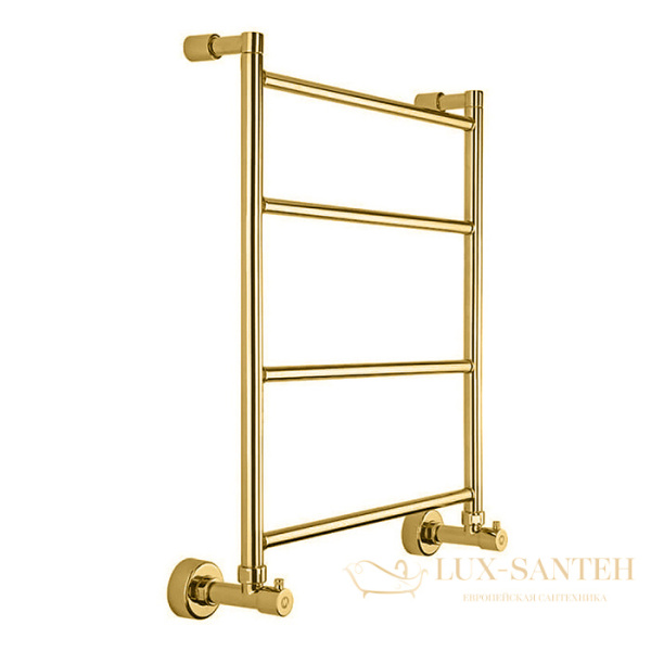 полотенцесушитель водяной, 65,9х53,5, margaroli mini 3-482 крепления лапкой, 34824704bgn, шлифованное золото