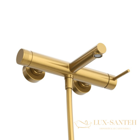 смеситель для ванны cezares relax-vd-boro, с ручным душем, золото брашированное