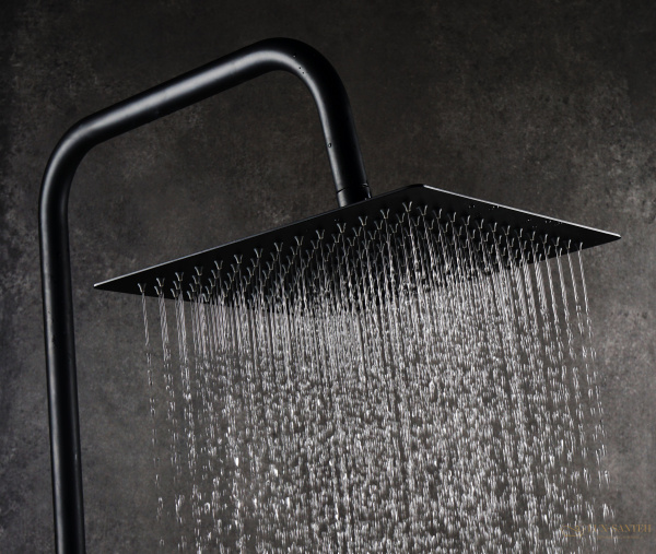 душевая колонна aqg alpha 21nitc25ala05 регулируемая по высоте 95-150 см, черный матовый