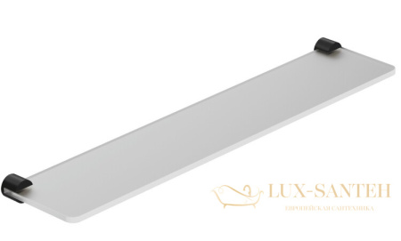 полка стеклянная 600 мм, kludi vela r, 5897339, черный матовый