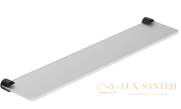 полка стеклянная 600 мм, kludi vela r, 5897339, черный матовый