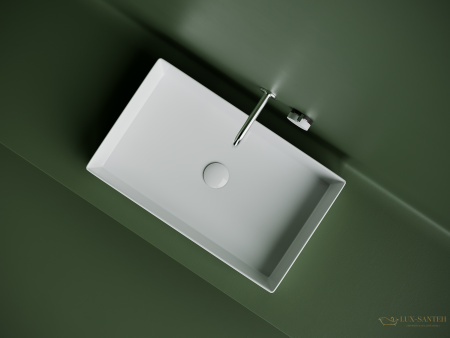 раковина накладная ceramica nova element cn6070, 601*361*130 мм, белый