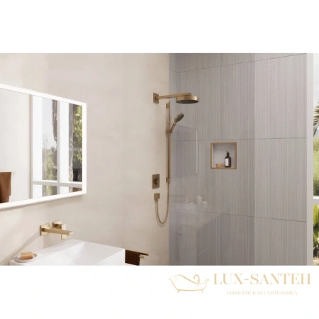 держатель верхнего душа hansgrohe square 38,9 см бронза 27694140