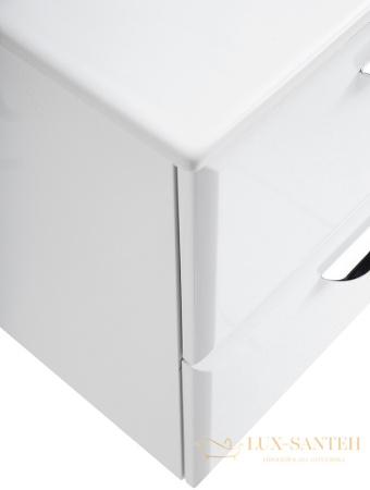 тумба под раковину cezares eco-cer eco-cer-800-2c-so-bl 80 см подвесная, bianco lucido