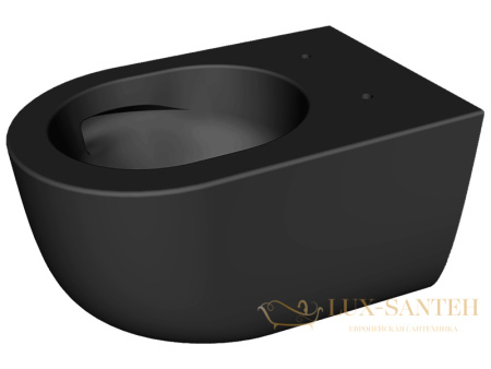 унитаз подвесной безободковый hatria futura a0y9ba02, черный матовый