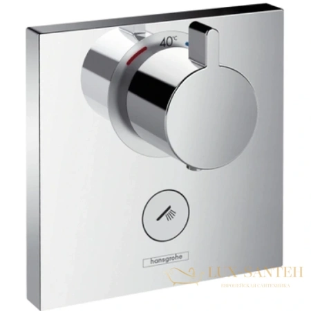 термостат с запорным клапаном hansgrohe showerselect highflow 15761000, хром