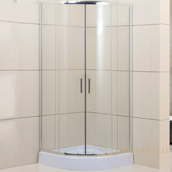 душевой уголок belbagno uno uno-195-r-2-95-c-cr 95х95 см профиль хром, стекло прозрачное