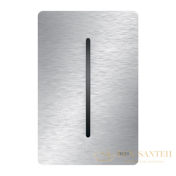 металлическая панель смыва для писсуара tecefilo-solid с ик-сенсором, батарея 7,2 в, нержавеющая сталь сатин, покрытие против отпечатков пальцев 92420
