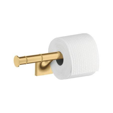 axor starck organic, 42736250, держатель туалетной бумаги на 2 рулона, цвет шлифованное золото
