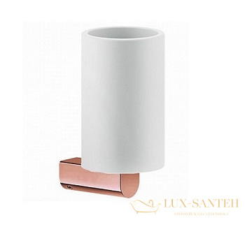 стакан gessi rilievo 59507.030 подвесной, copper pvd/белый