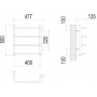 полотенцесушитель водяной terminus стандарт 4670078530301 п4 400x500 с боковым подключением 320