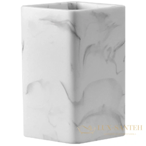 стакан wasserkraft ems k-1628, белый мрамор