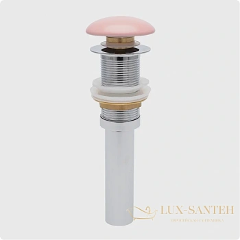 донный клапан для раковины без перелива aquame aquame aqm7002-0mp, розовый матовый