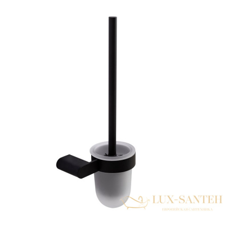 ершик для унитаза cezares stylus-tbs-v-nop, черный матовый