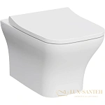 Подвесной безободковый унитаз VitrA Zentrum Square 7484B003-0075, белый