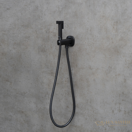 гигиенический душ lemark solo lm7172bl,  с прогрессивным смесителем, черный матовый