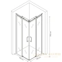 душевой уголок berges gelios 061022 90х90 см