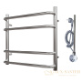 полотенцесушитель  500x500 электрический point нептун pn09155e п4 левый/правый, хром