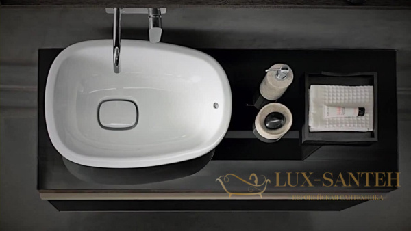 раковина накладная geberit citterio 500.543.01.1 560х400 мм, белый