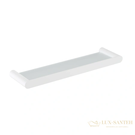 полка стеклянная timo saona 13072/16, белый матовый