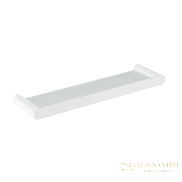 полка стеклянная timo saona 13072/16, белый матовый