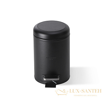 мусорное ведро 7 л, decor walther brownie 0939560, с педалью и крышкой soft-close, черный