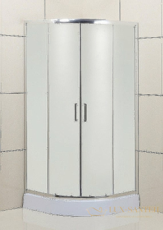 душевой уголок belbagno uno uno-195-r-2-90-p-cr 90х90 см профиль хром, стекло рифленое 