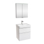 комплект мебели для ванной geberit smyle square 529.352.00.6 60 см, белый глянец