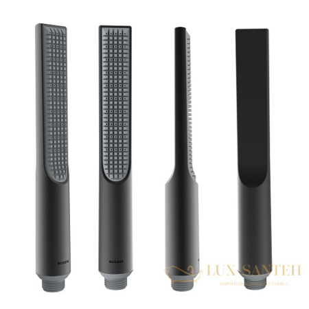 душевой набор bossini apice slim ce3004c.073, черный матовый