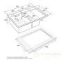 кухонная мойка paulmark union pm537851-bsl, нержавеющая сталь