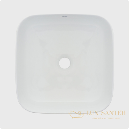 раковина накладная aquame aqm5011mw, 390*390 мм, белый матовый