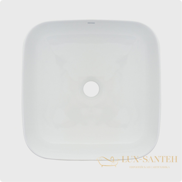 раковина накладная aquame aqm5011mw, 390*390 мм, белый матовый