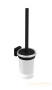 ершик для унитаза подвесной kludi vela s, 2597439, черный матовый