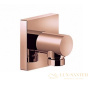 шланговое подключение gessi rilievo 59169.030, copper pvd