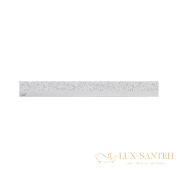 alcaplast решетка для водоотводящего желоба (apz6, apz16) дизайн mineral posh, искусственный камень, гранит, нерж. сталь, матовая mp1207-850