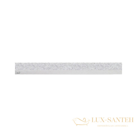 alcaplast решетка для водоотводящего желоба (apz6, apz16) дизайн mineral posh, искусственный камень, гранит, нерж. сталь, матовая mp1207-650