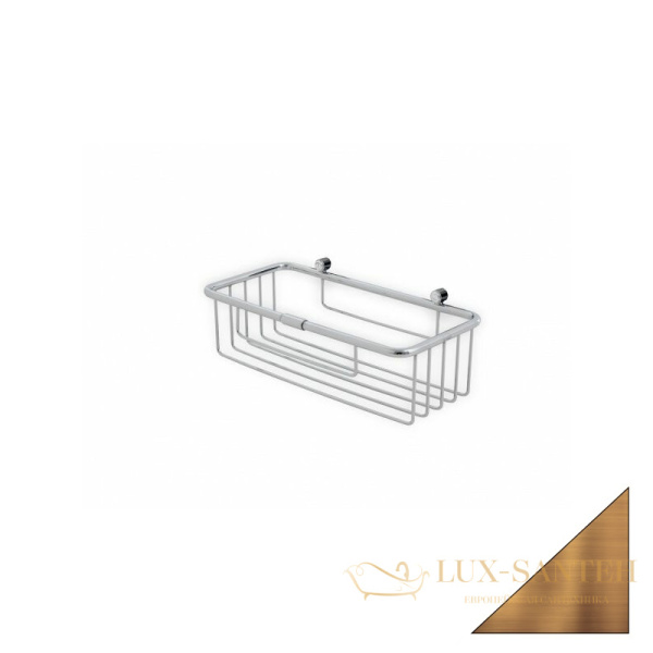 решётка в ванную stil haus d15(25) 1-уровневая прямоугольная длина 25 см, бронза