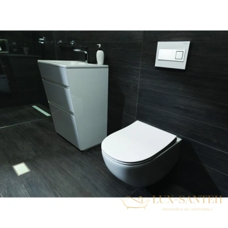 подвесной безободковый унитаз bettoserb fluenta 40006661b, белый